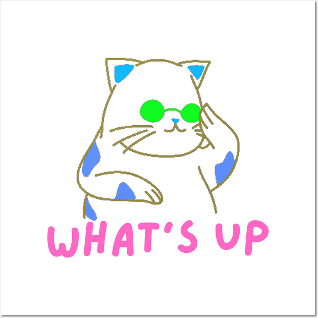 what's up Cat Wall Art by TrendsCollection